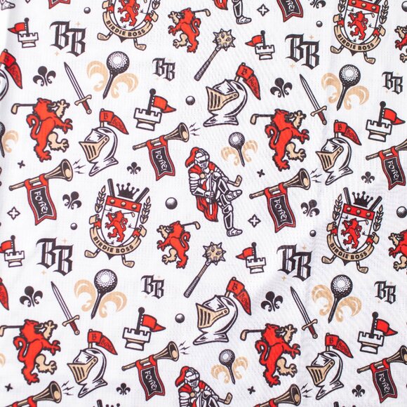 Birdie Boss Polo Shirt Men's XL White Sir Shanksalot Performance Golf - Picture 8 of 11